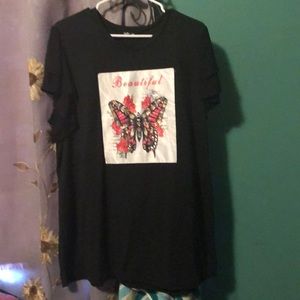Plus SIZE BUTTERFLY SHIRT New
